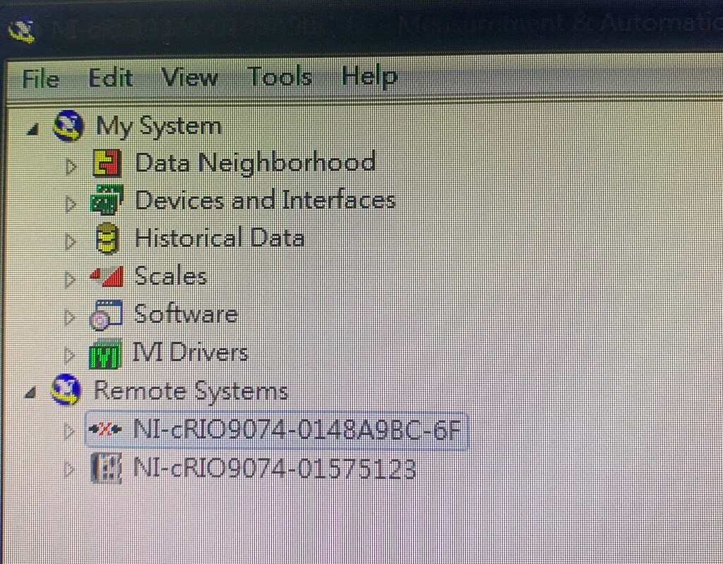 請教cRIO-9074 CompactRIO 控制器讀取不到，有哪些可以嘗試解決得方法嗎? 謝謝 - LabVIEW - Science ...